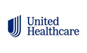 United Healthcare logo with blue text and symbol on a white background.
